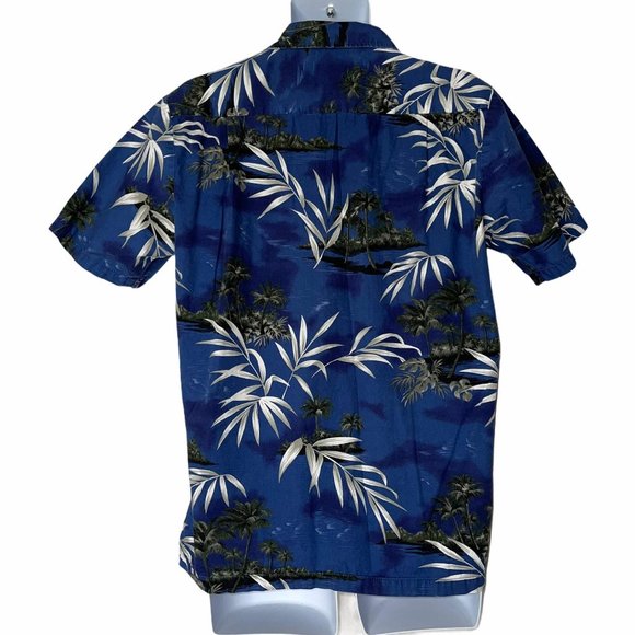 RJC Vintage 1990's Hawaiian Blue Shirt M - Picture 6 of 10